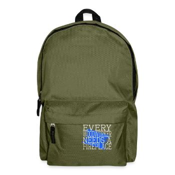 cool logging lumberjackwoodworking gift idea - Rucksack - Olivgrün - Vorne
