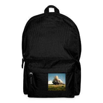 Un char russe fait exploser la peinture abstraite - Sac à dos - noir - Devant