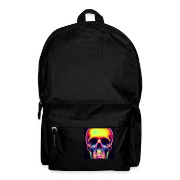 Crâne disco - Sac à dos - noir - Devant
