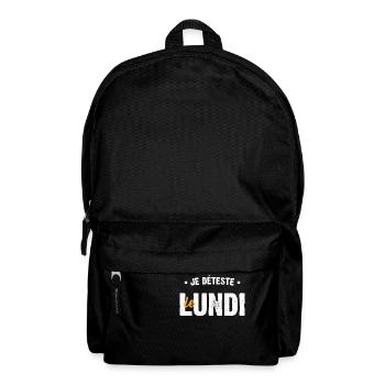 Je déteste lundi - Sac à dos - noir - Devant