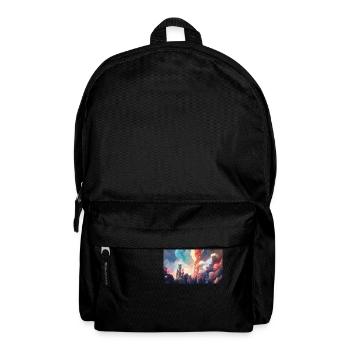 Colourful industrial - Backpack - black - Front