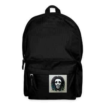 Rastafarian graffiti sketch - Backpack - black - Front