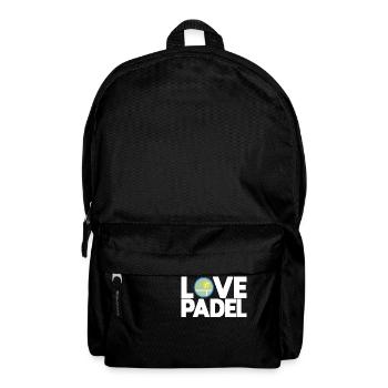 Padel - Geschenk für Padel-Liebhaber - Rucksack - Schwarz - Vorne