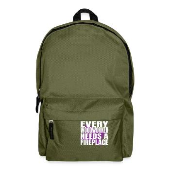 cool logging lumberjackwoodworking carpenter - Rucksack - Olivgrün - Vorne