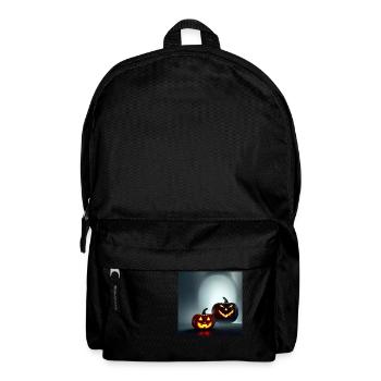 halloween pumpkin - Backpack - black - Front