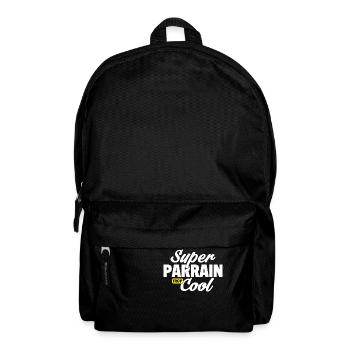 Super parrain cool / humour parrain - Sac à dos - noir - Devant