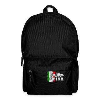 Schiefe Turm von Pisa Spruch Italien - Rucksack - Schwarz - Vorne