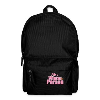 Hiver - Dicton d’hiver - Sac à dos - noir - Devant