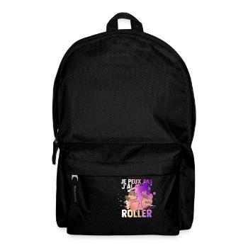 je peux pas j'ai roller idée cadeau roller drôles - Sac à dos - noir - Devant