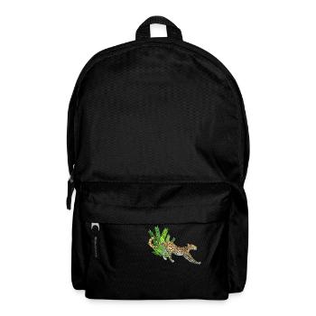 Léopard dans la jungle - Sac à dos - noir - Devant