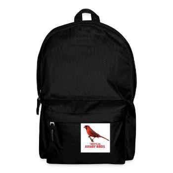 Oiseaux de volière tropicale - Sac à dos - noir - Devant