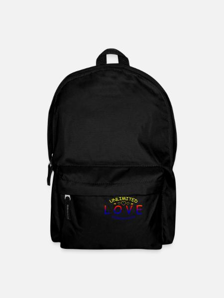 love Unlimited rainbow - Backpack - black