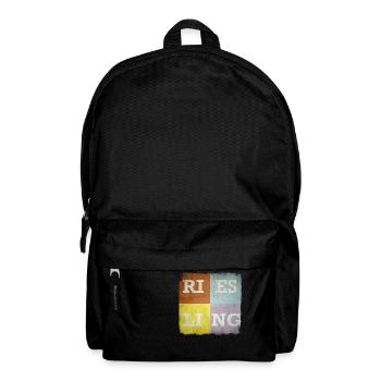 Riesling bunt - Rucksack - Schwarz - Vorne