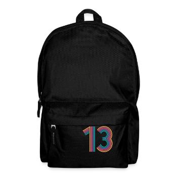 Cool Number 13 - 13 Years Old 13th Birthday Gift - Backpack - black - Front