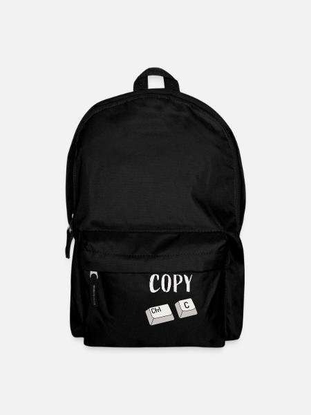 Strg C Kopieren - Rucksack - Schwarz