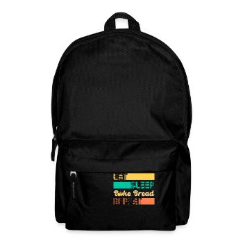 Bread Baking Baker Bakery Sourdough - Backpack - black - Front