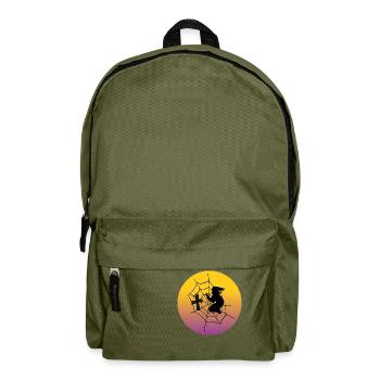 Hexenstunde - Halloween - Rucksack - Olivgrün - Vorne