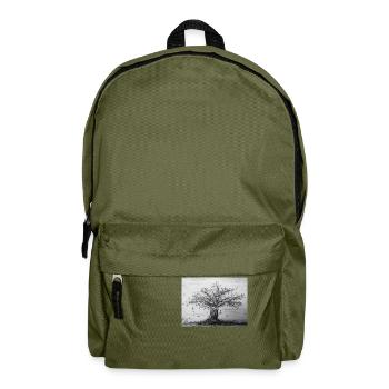 Herbst, Apfelbaum - Rucksack - Olivgrün - Vorne