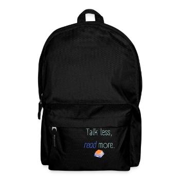 Talk less read more - Backpack - black - Front