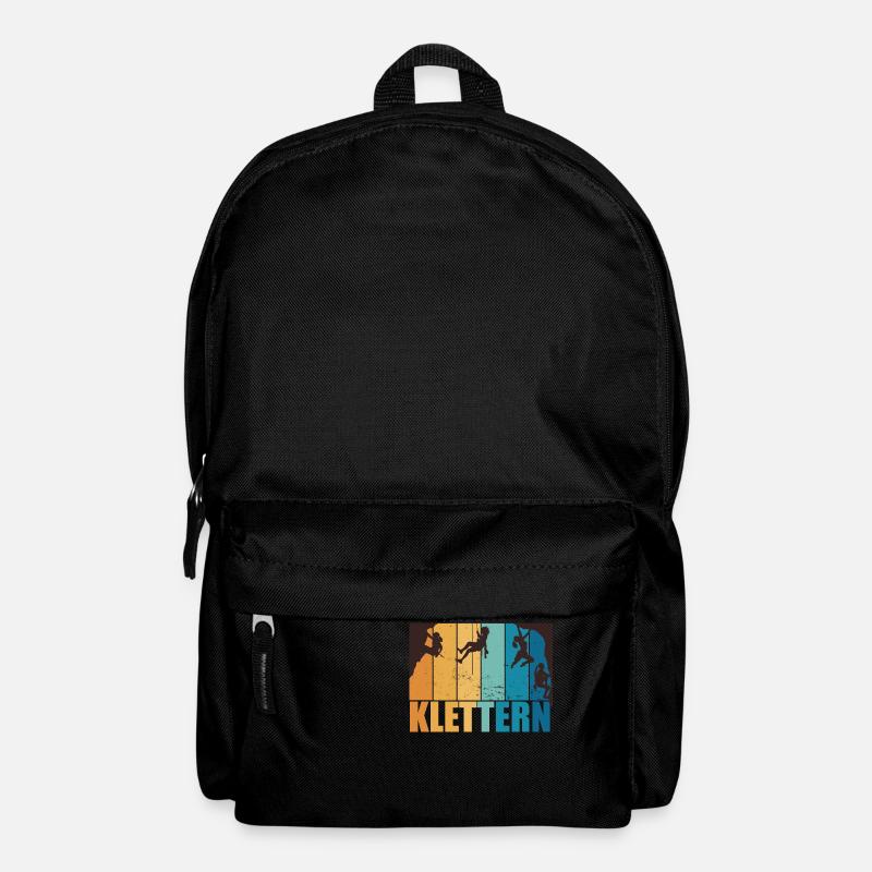 Klettern Bouldern Bergsteigen Berge Vintage - Rucksack - Schwarz