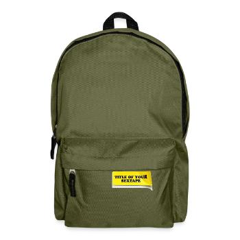 Title deines Sex-Tapes post-it design - Rucksack - Olivgrün - Vorne
