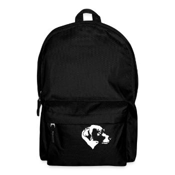 Einfarbiger Labrador Retriever im Profil - Rucksack - Schwarz - Vorne