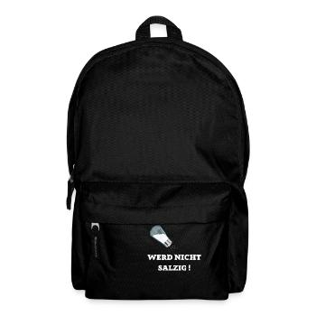 WERD NICHT SALZIG GAMING TSHIRT - Rucksack - Schwarz - Vorne