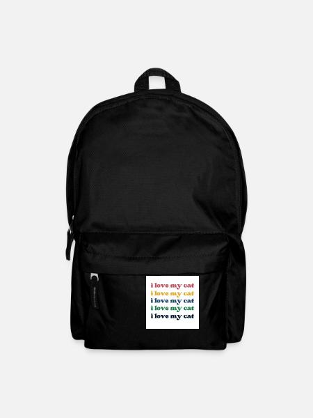 I love my cat - Rucksack - Schwarz
