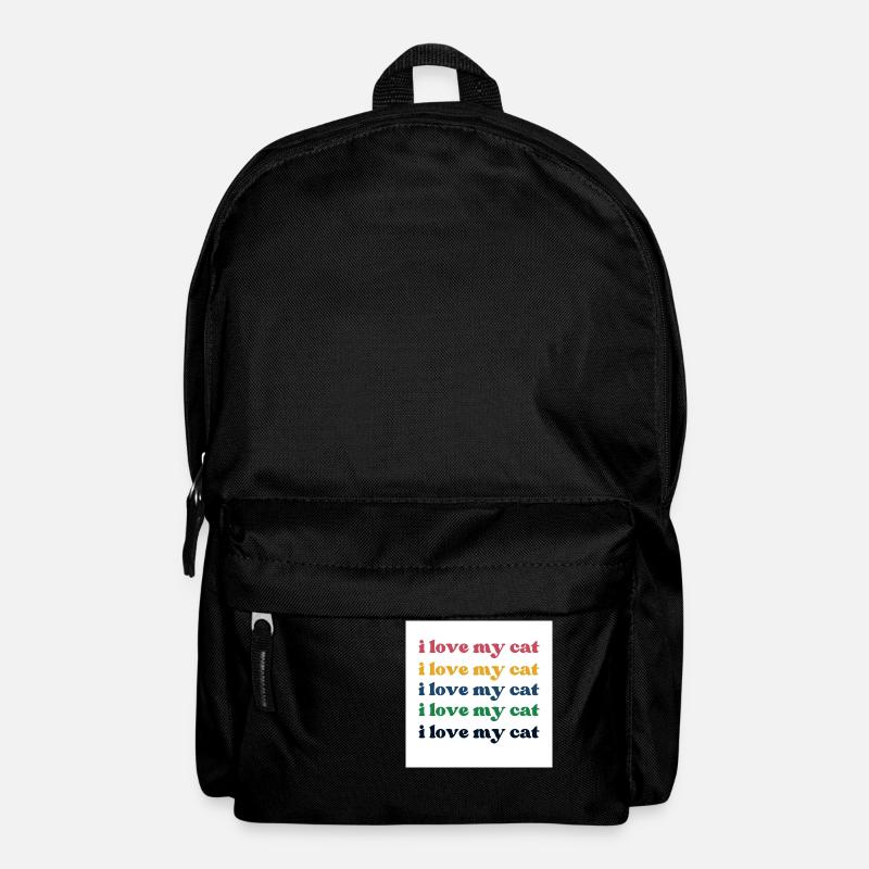 I love my cat - Rucksack - Schwarz