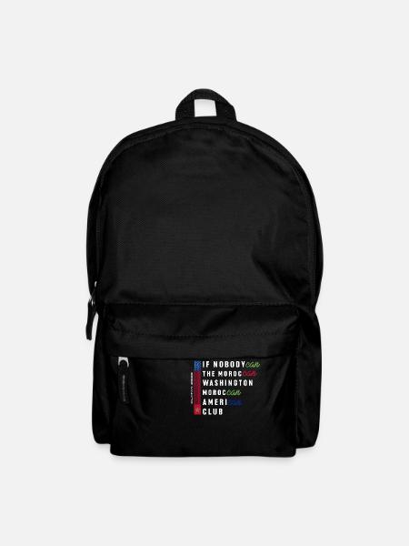 WENN NIEMANDKANN DER MAROKKANISCHE WASHIGTON MAROKKANER - Rucksack - Schwarz