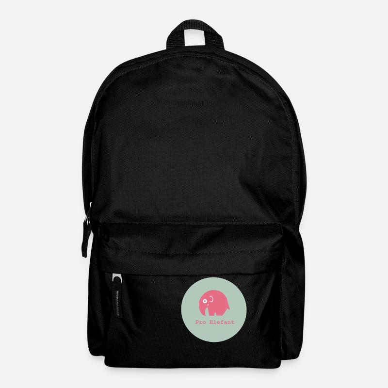 Pro Elefant, Pro Rüsseltier, Pro Natur - Rucksack - Schwarz