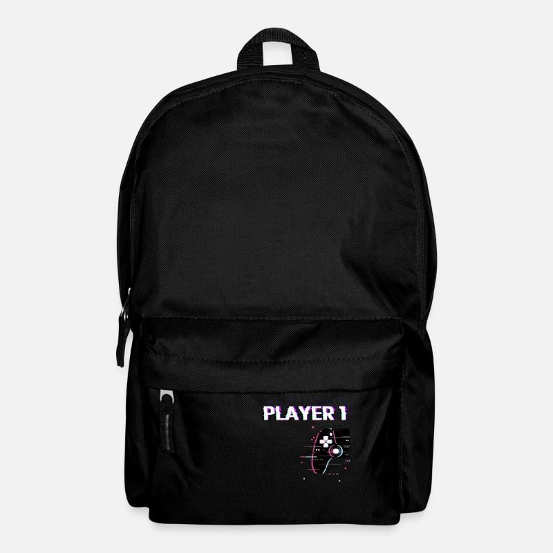 Player1 - Couple Gaming Partner T-Shirt - Backpack - black