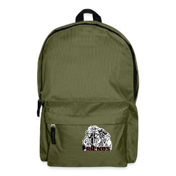 ZoffArt FRIENDS - Rucksack - Olivgrün - Vorne