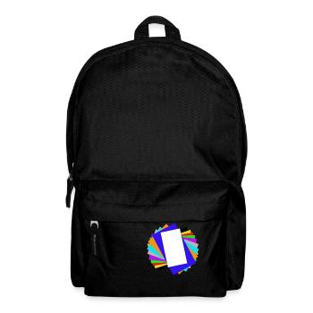 farbiges verschachteln - Rucksack - Schwarz - Vorne