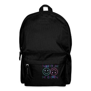 Smile color - Rucksack - Schwarz - Vorne