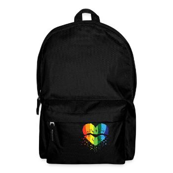 LBGT Flag Gay Pride Human Vintage Arc-en-ciel - Sac à dos - noir - Devant