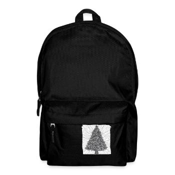 Christmas Tree Christmas Tree Holiday Winter 25 - Backpack - black - Front