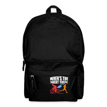 When's the next Tri? Triathlon Triathlete - Backpack - black - Front