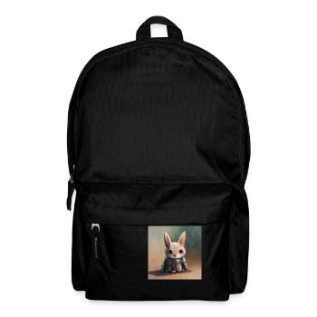 Cute Rabbit Knight 2 Hase - Rucksack - Schwarz - Vorne