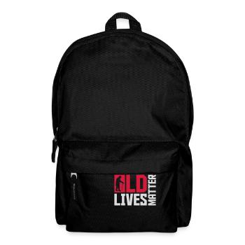 old lives matter quote - Backpack - black - Front