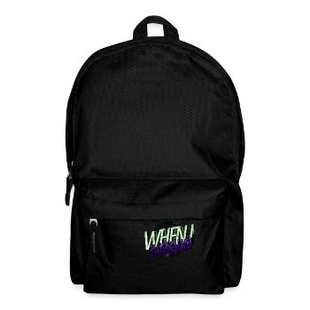 basketball bday funny sayings barbells happy - Rucksack - Schwarz - Vorne