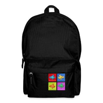 Poison dart frog - Backpack - black - Front