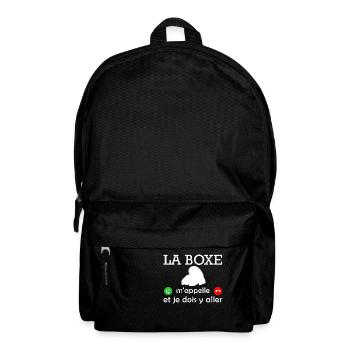 la boxe m appelle / cadeau humour boxeur - Sac à dos - noir - Devant
