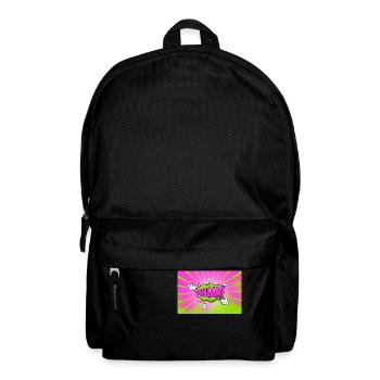 Wham! Comic Style Bubble Graffiti Lettering - Backpack - black - Front