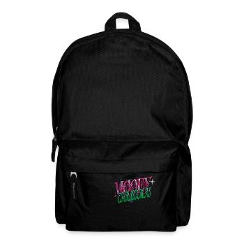 funny quote christmas dino balanced diet funny - Backpack - black - Front