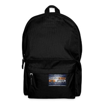 Failure is not an option saying lettering Graffiti - Backpack - black - Front