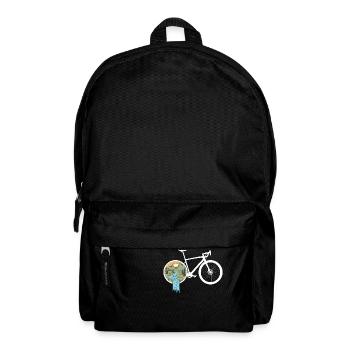 Gravel Bike Natur Rennrad Fahrrad lustige Geschenk - Rucksack - Schwarz - Vorne