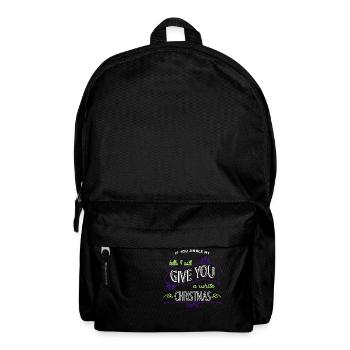 bodybuilder animal dinosaurs humor joke santa fun - Backpack - black - Front