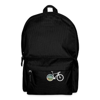 Gravel Bike Camp Rennrad Fahrrad lustiges Geschenk - Rucksack - Schwarz - Vorne