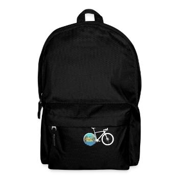 Gravel Bike Natur Rennrad Fahrrad lustige Geschenk - Rucksack - Schwarz - Vorne